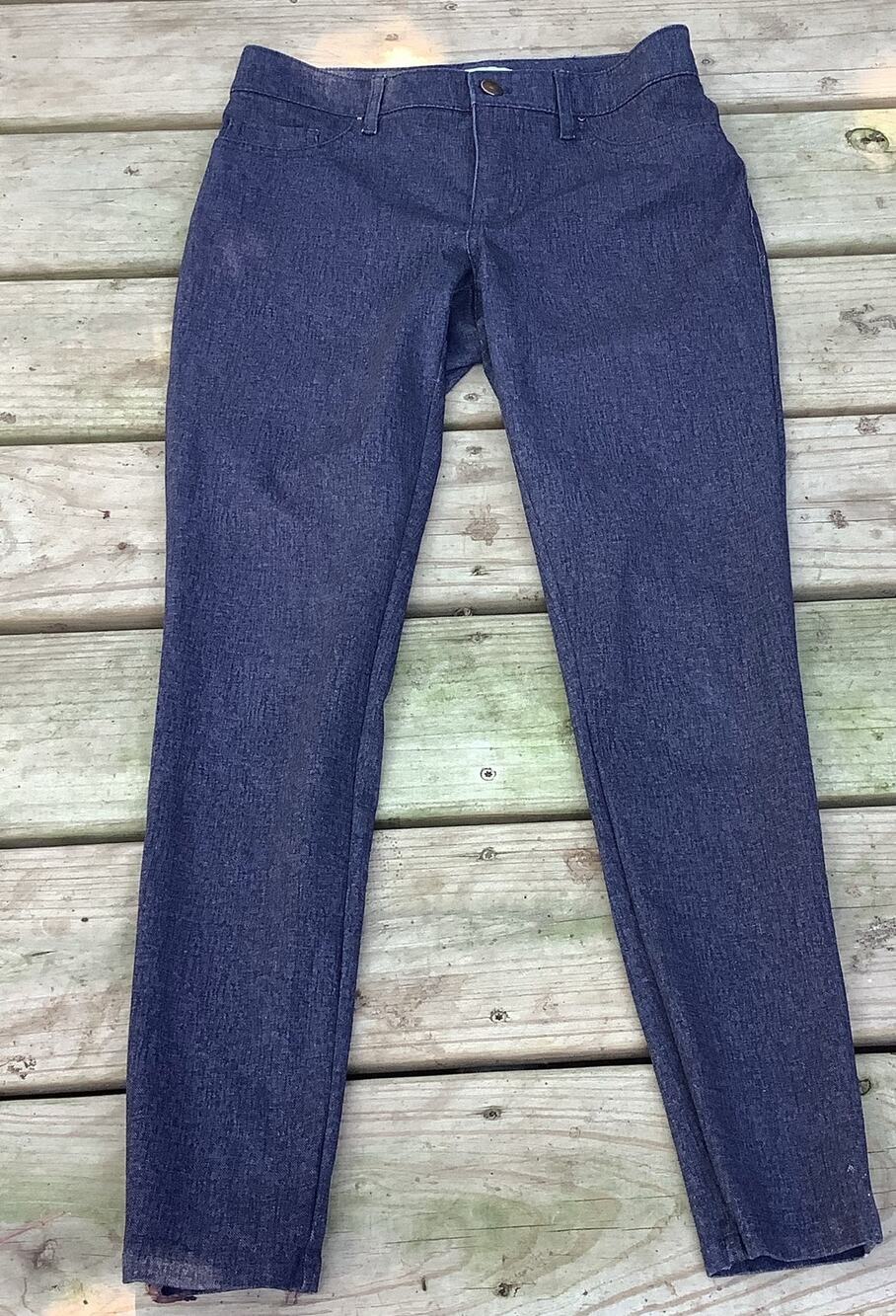 Calvin Klein Womens Denim Jeggings Size 4 Dark Indigo Blue Stretch Pants W29 L27